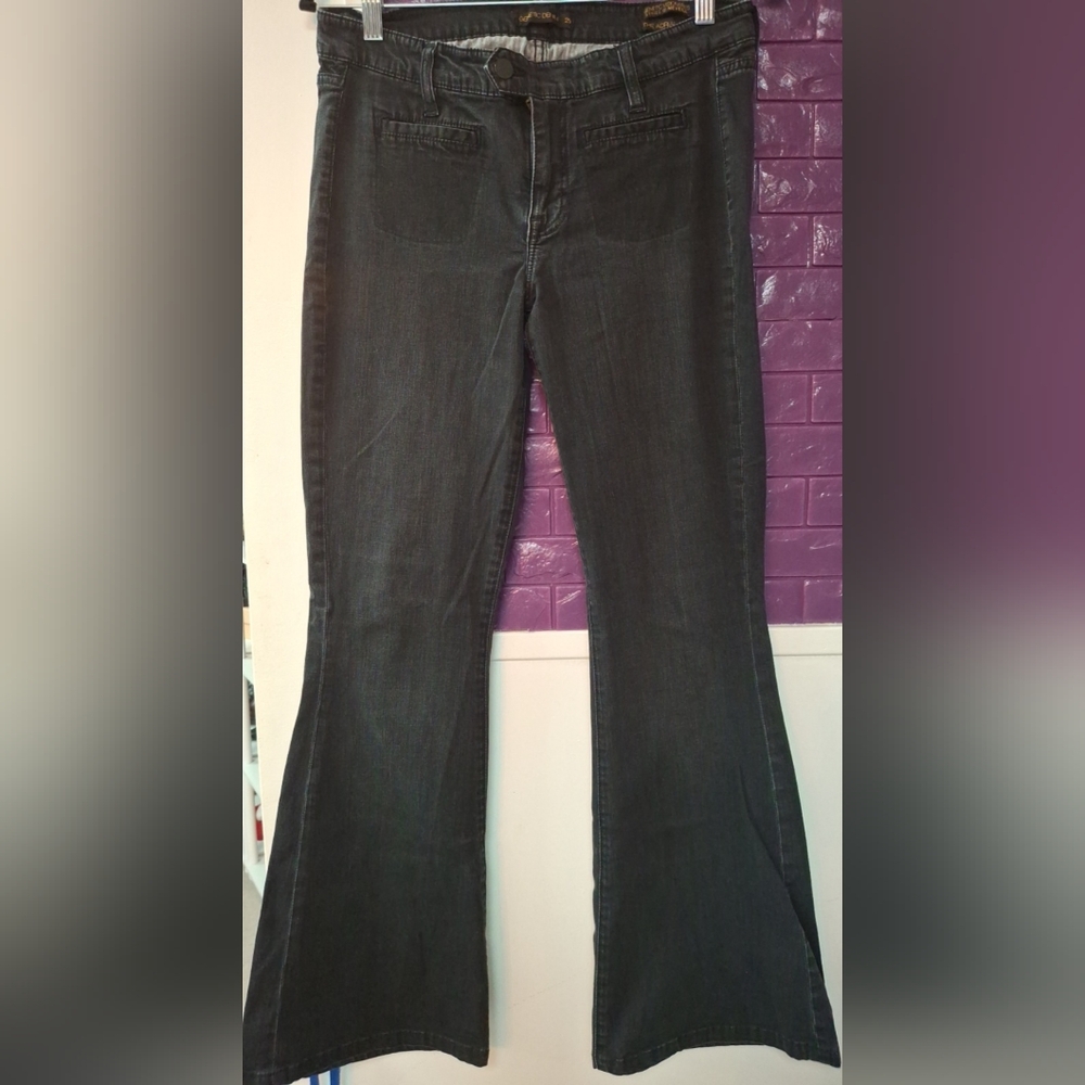 Y2K Genetic Denim 'Adriane' flare black jeans 29